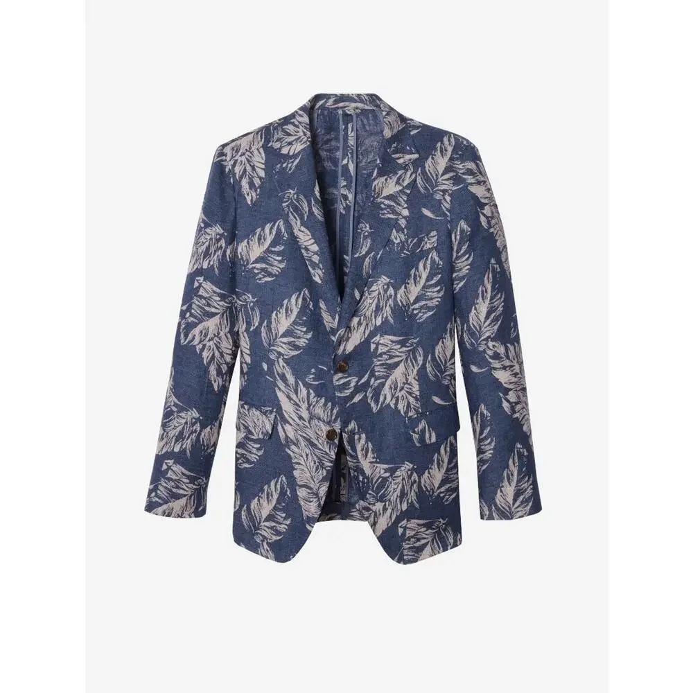 BONOBOS Unconstructed Slim Fit Floral Italian Linen Blazer Jacket Saks 38R $500